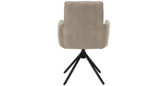 ARMLEHNSTUHL in Stahl Flachgewebe - Blau/Beige, Design, Textil/Metall (58/91/62cm) - Dieter Knoll