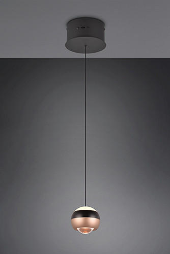 LED-HÄNGELEUCHTE 15,5/200 cm    - Schwarz, Design, Metall (15,5/200cm) - Trio Leuchten