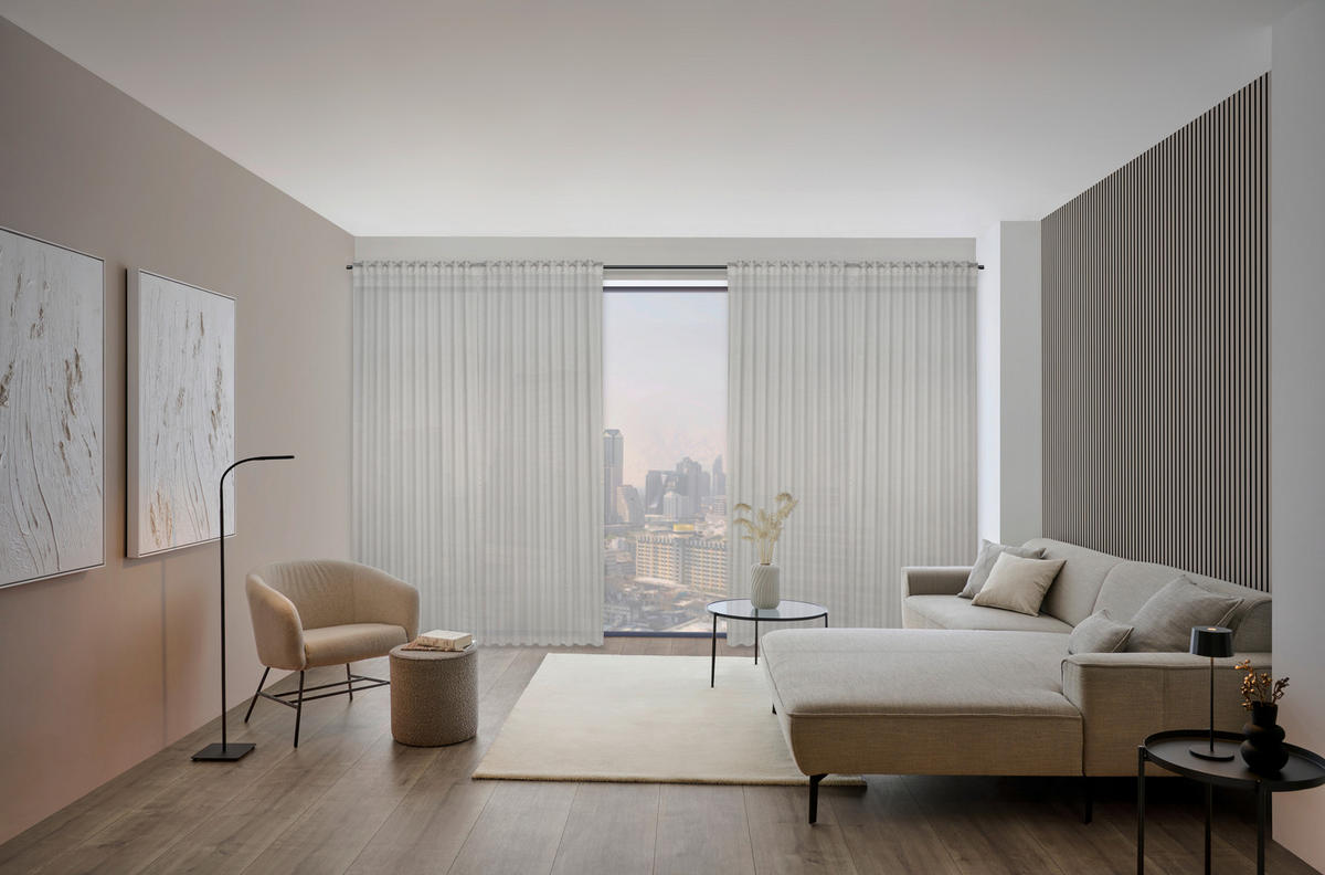 FERTIGVORHANG halbtransparent  - Silberfarben, Konventionell, Textil (140/260cm) - Dieter Knoll