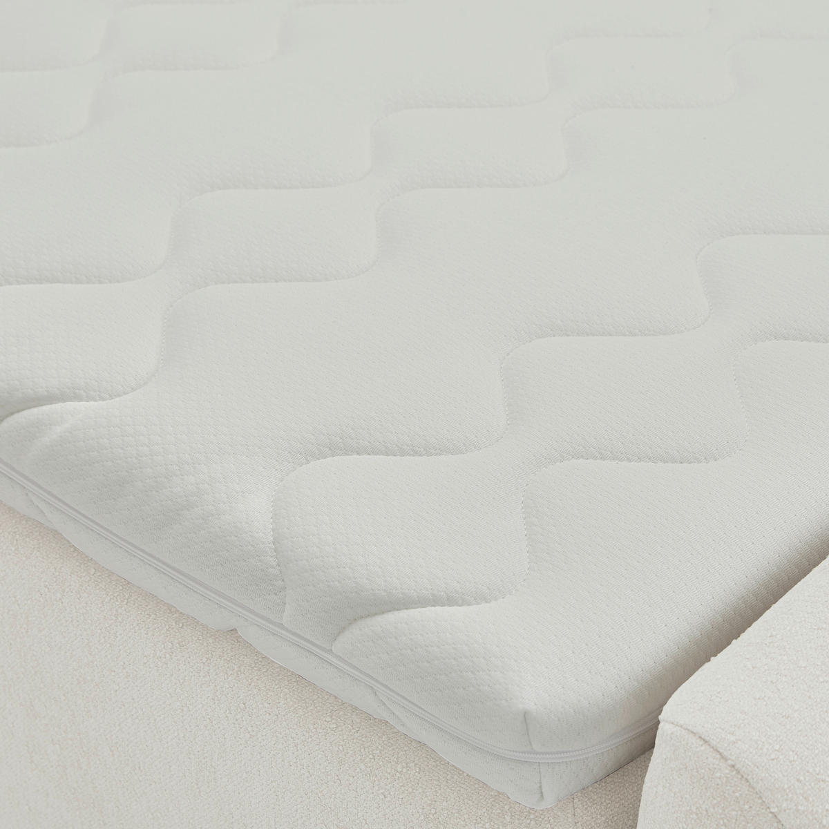 FAMILIENBETT - Ecru, Design, Textil (220/200cm) - Moderano