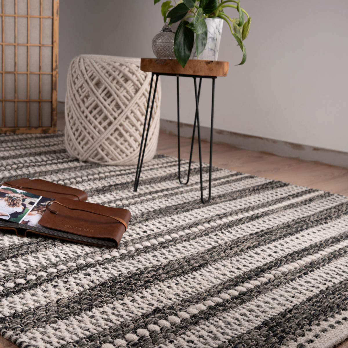 FLACHWEBETEPPICH 120/170 cm My Jaipur Dunkelbraun, Beige  - Dunkelbraun/Beige, KONVENTIONELL, Textil (120/170cm) - Obsession