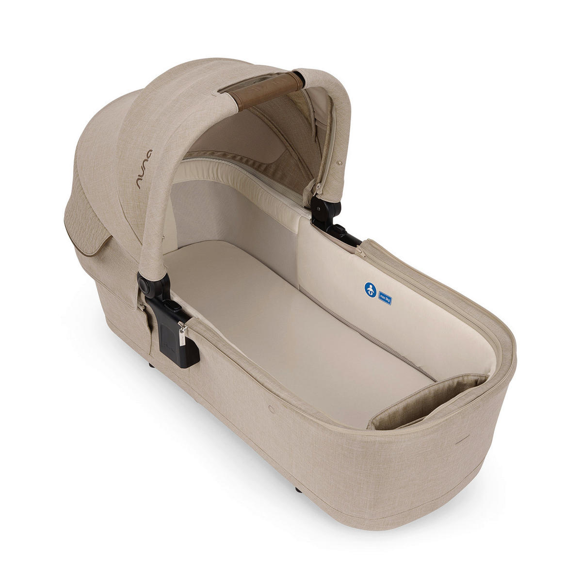 KINDERWAGENSET TRIV lx  - Sandfarben/Schwarz, Basics, Kunststoff/Metall (58/109/93,5cm) - Nuna