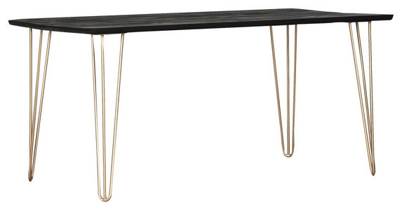 Esstisch Aus Akazie Massiv Und Eisen Kaufen