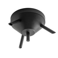 LAMPSOCKEL - svart, Basics, metall (19,6/11,1/19,6cm)