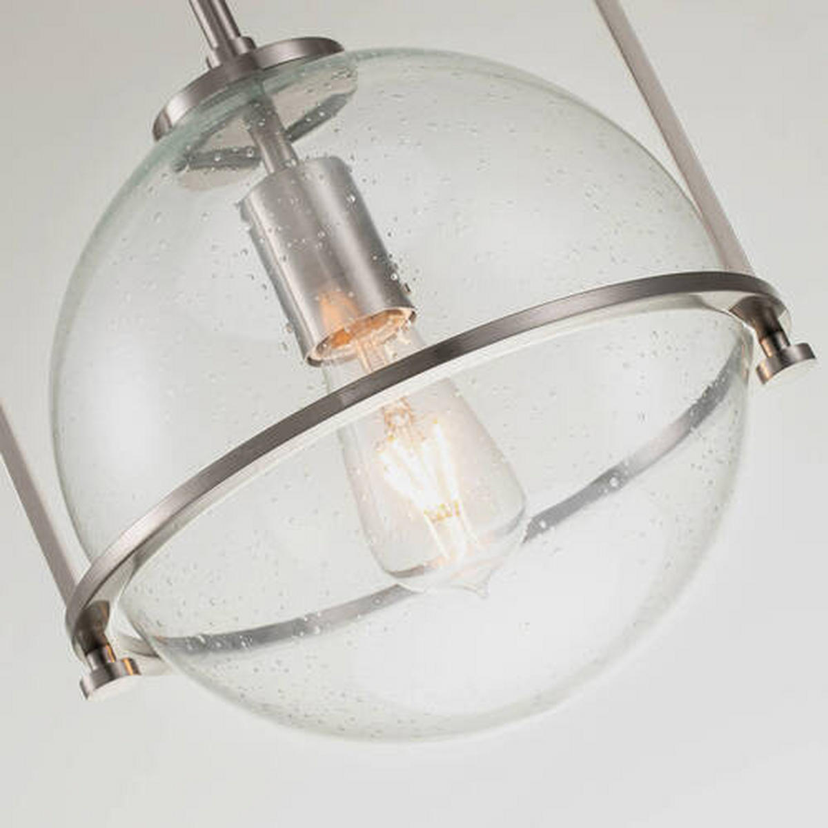 VISEČA SVETILKA  Elstead Somerset      28.9/50.3 cm      E27 - barve niklja, Design, kovina/steklo (28.9/50.3cm) - Elstead Lighting