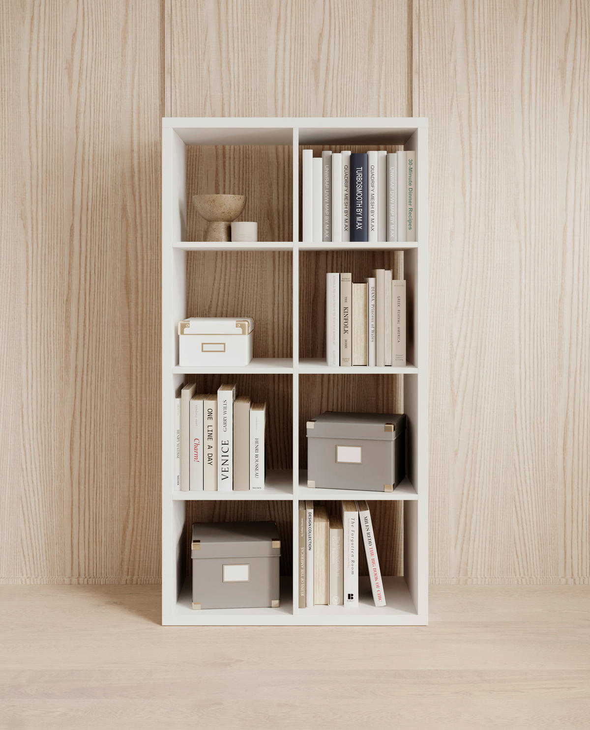 DĚLICÍ STĚNA, bílá, 77/147/38 cm - bílá, Design, kompozitní dřevo (77/147/38cm) - Carryhome