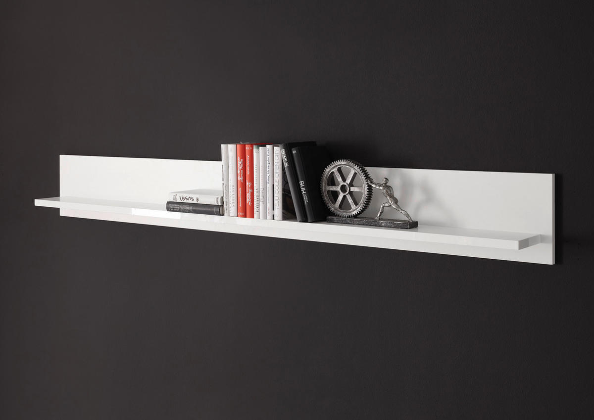 WANDBOARD in 183/22/15 cm Weiß  - Weiß, Design, Holzwerkstoff (183/22/15cm) - Livetastic