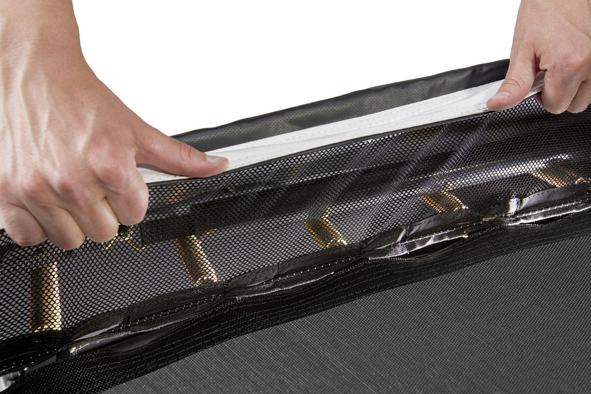 BODENTRAMPOLIN SALTA 5064A  - Schwarz, Trend, Metall (305cm) - Salta