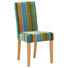 STUHL Multicolor - Multicolor, LIFESTYLE, Holz/Textil (45/96/50cm) - Kare-Design
