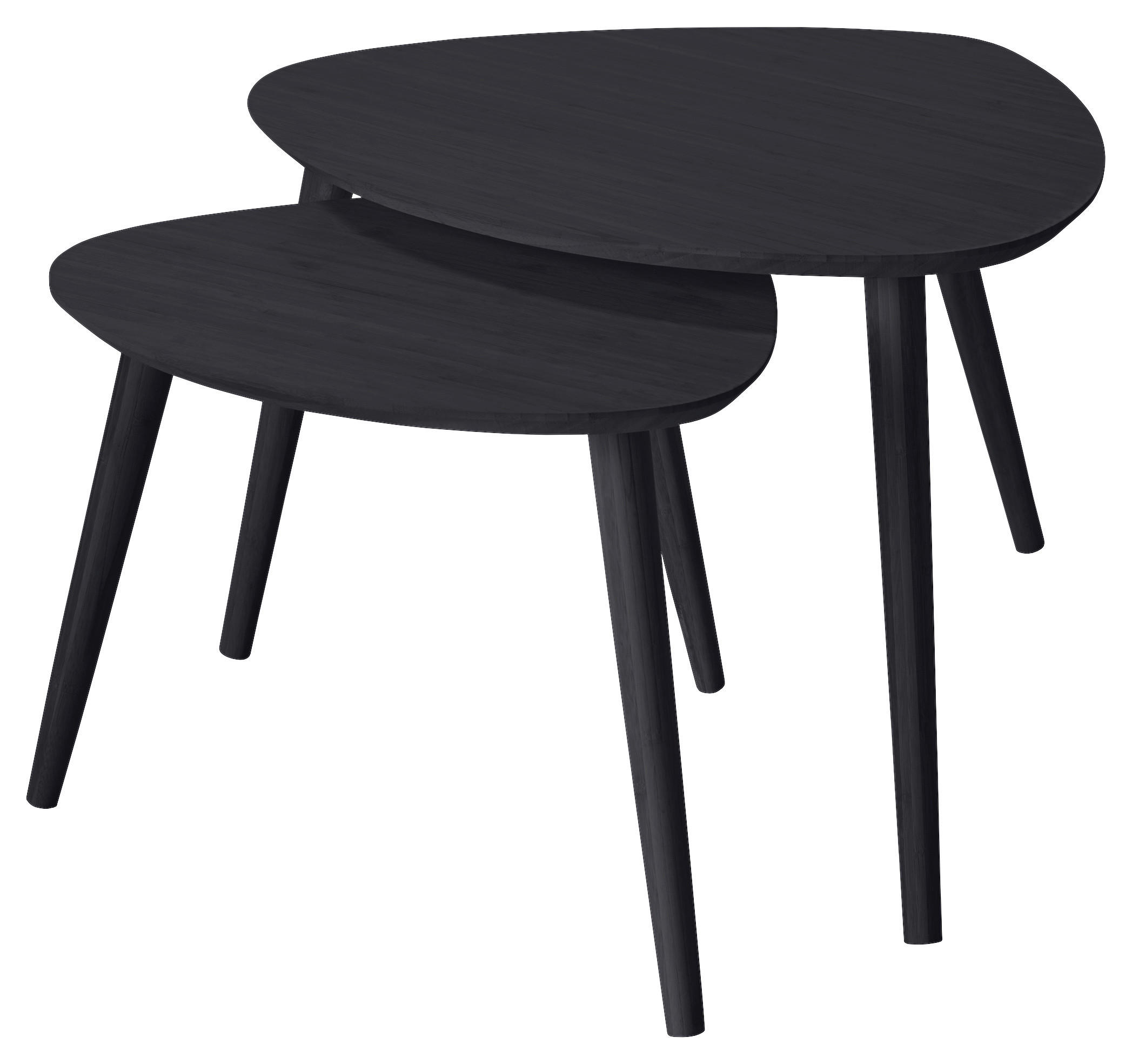 SATZTISCH in Holz 68/57/45 cm  - Schwarz, MODERN, Holz (68/57/45cm) - MID.YOU