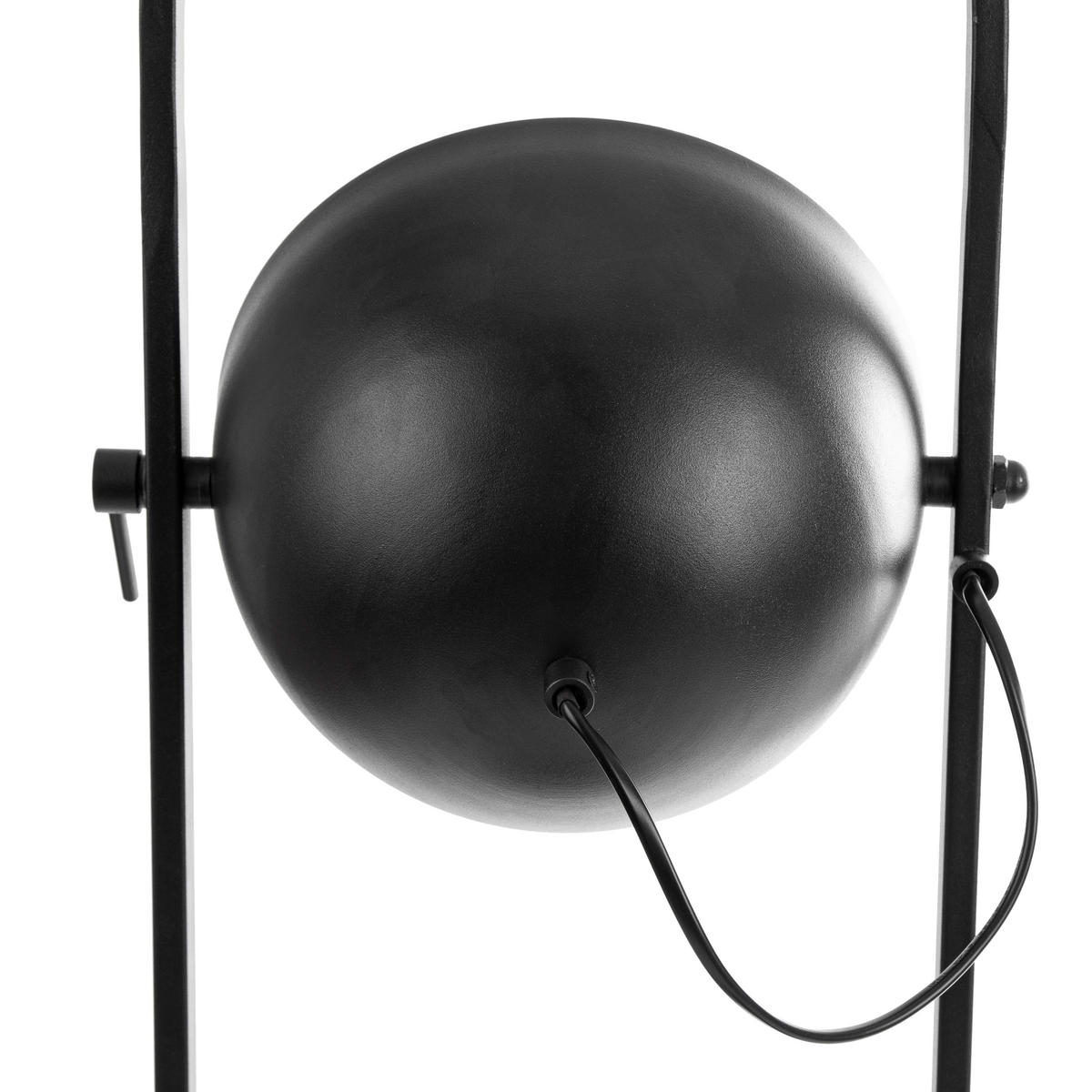 STEHLEUCHTE - Goldfarben/Schwarz, Design, Kunststoff/Metall (25/25/117cm) - Globo