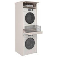 WASCHMASCHINENSCHRANK 67,5/210/67,5 cm  in Kaschmir  - Kaschmir, Basics, Holzwerkstoff (67,5/210/67,5cm) - Xora