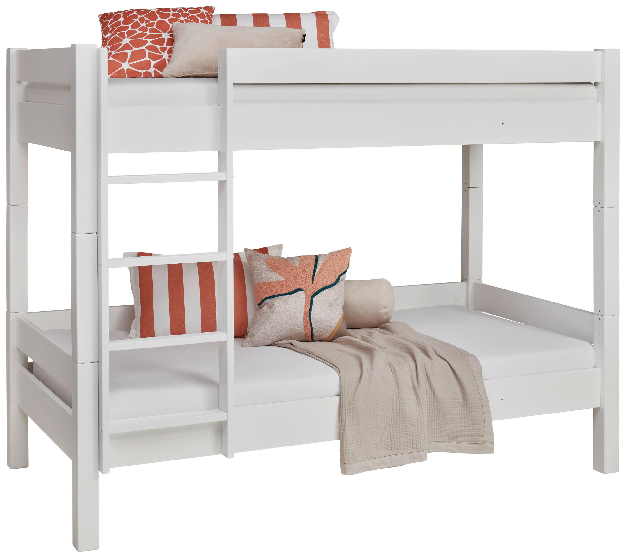 PALANDA, 90/200 cm, bílá - bílá/barvy buku, Konvenční, dřevo (90/200cm) - Linea Natura