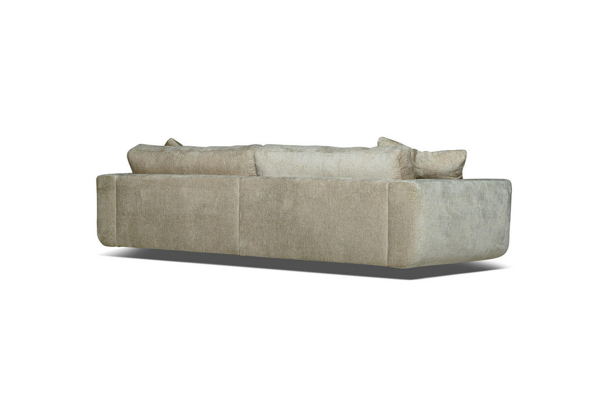 SOFFA i manchester grå  - grå, Klassisk, metall/trä (284/85/110cm) - Novel