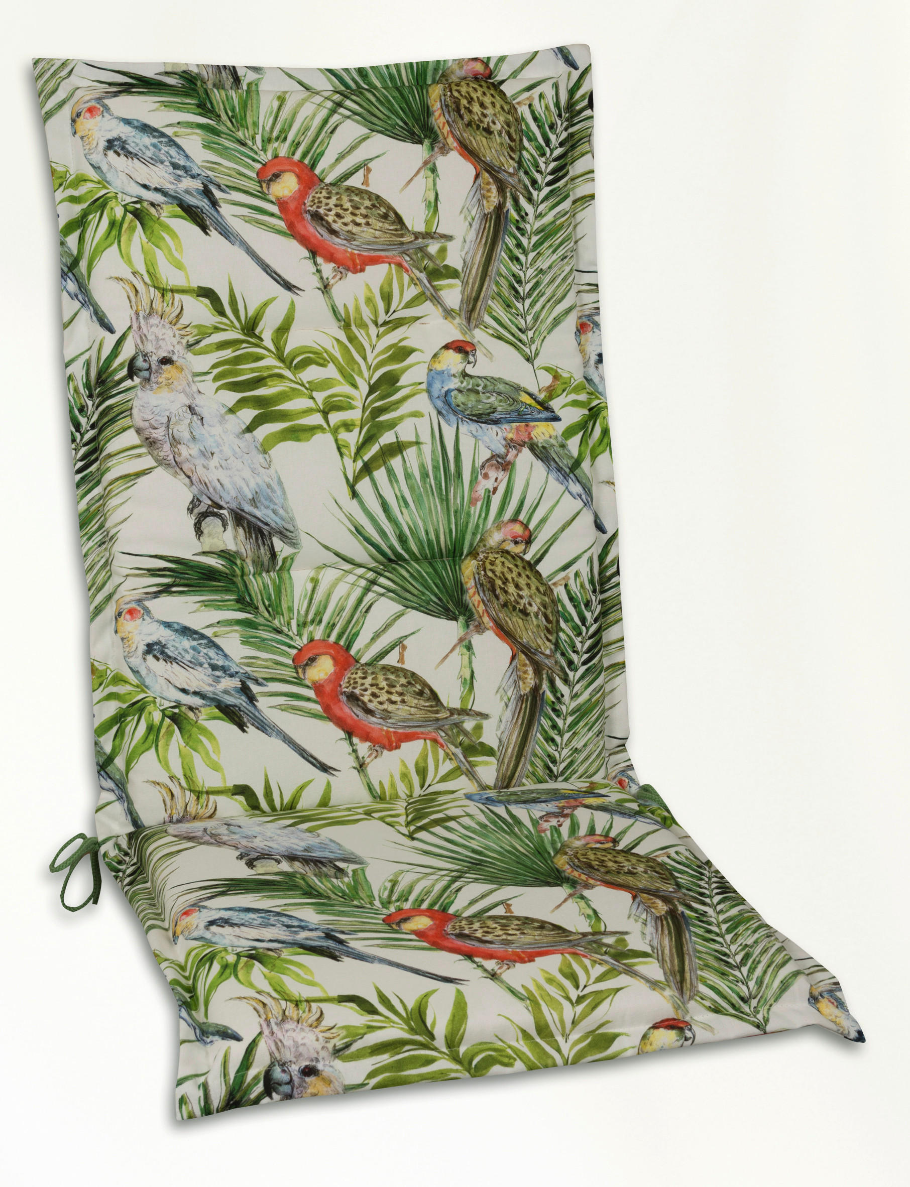 SESSELAUFLAGE Vogel  - Beige/Grün, Design, Textil (48/4/118cm)