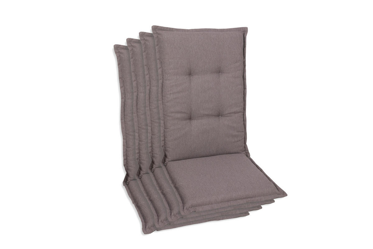 SESSELAUFLAGENSET Uni  - Taupe, Basics, Textil (50/7/120cm)