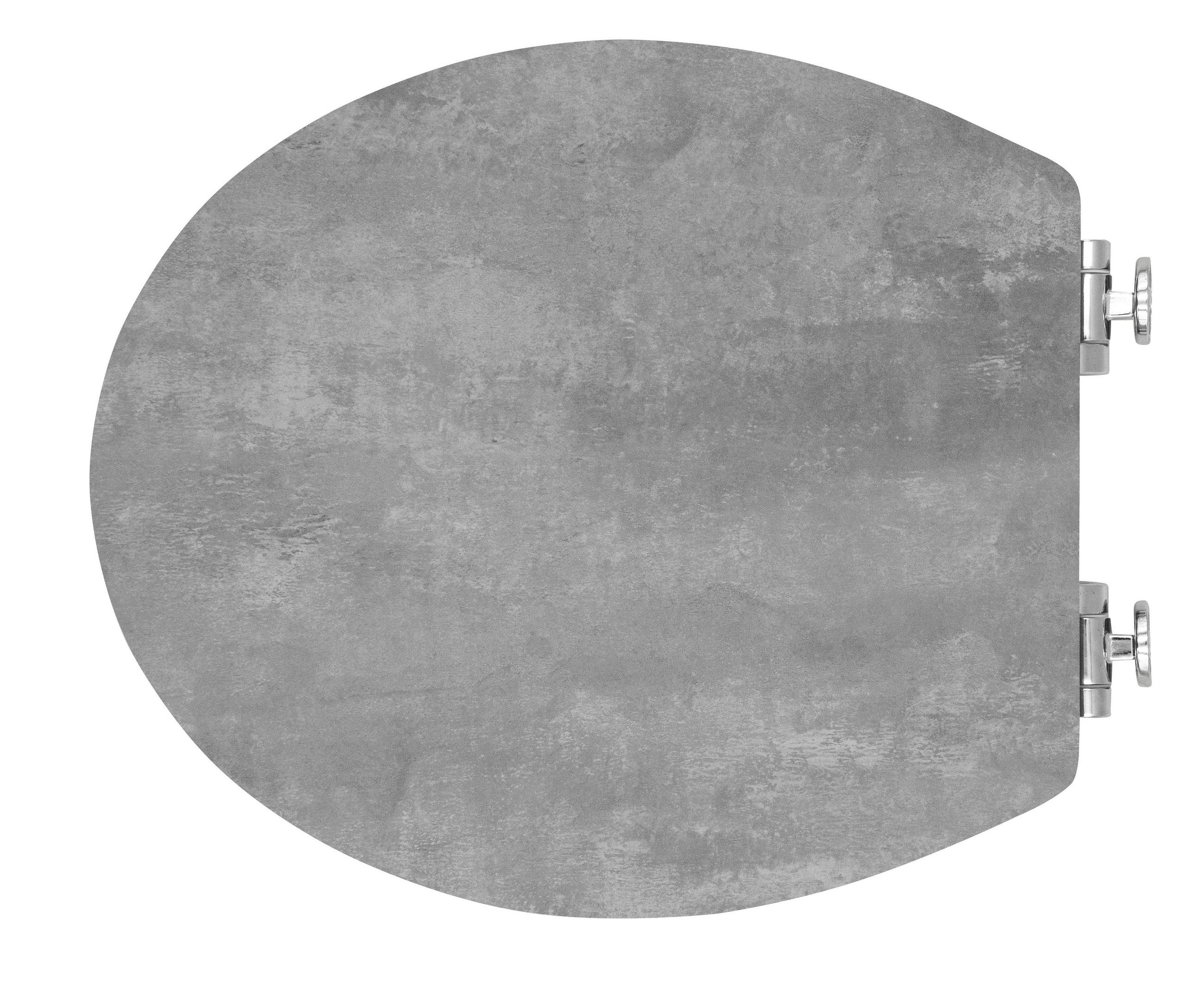 WC ÜLŐKE - szürke, Basics, faalapú anyag (37,8/5,7/45,7cm) - Sadena
