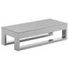 LOUNGETISCH 90/38/26 cm Metall, Glas  - Hellgrau, Design, Glas/Metall (90/38/26cm) - Amatio