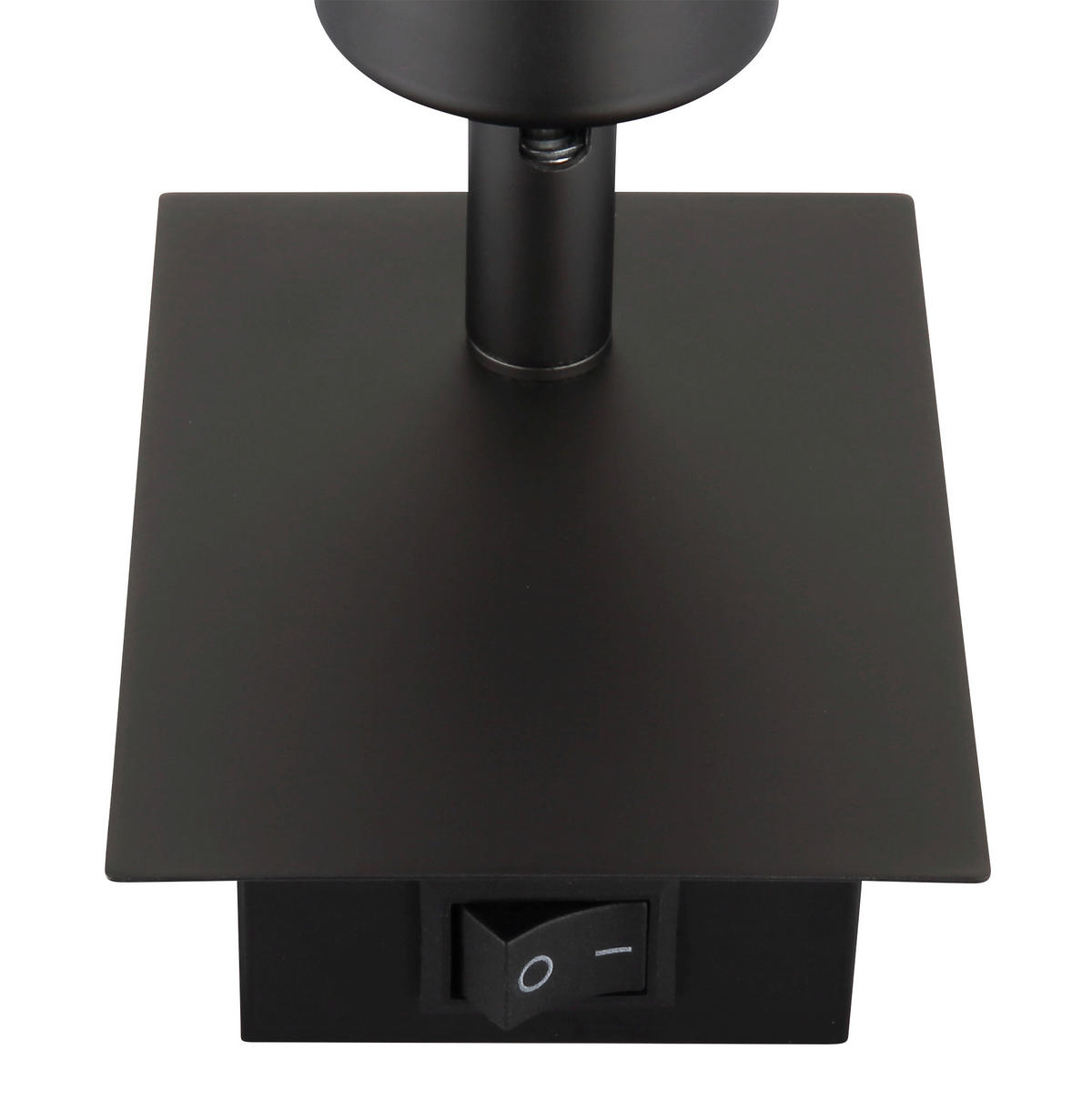 STRAHLER 8/18,8 cm   - Schwarzchrom/Weiß, Basics, Glas/Metall (8/18,8cm) - Globo