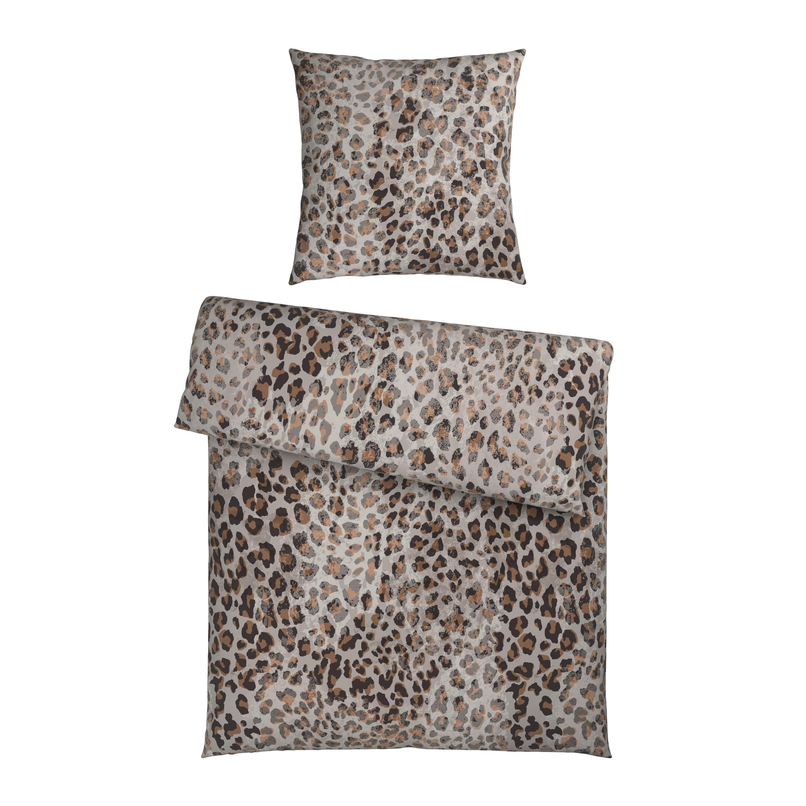 BETTWÄSCHE Flanell 135/200 cm  - Braun, Textil (135/200cm) - Dieter Knoll