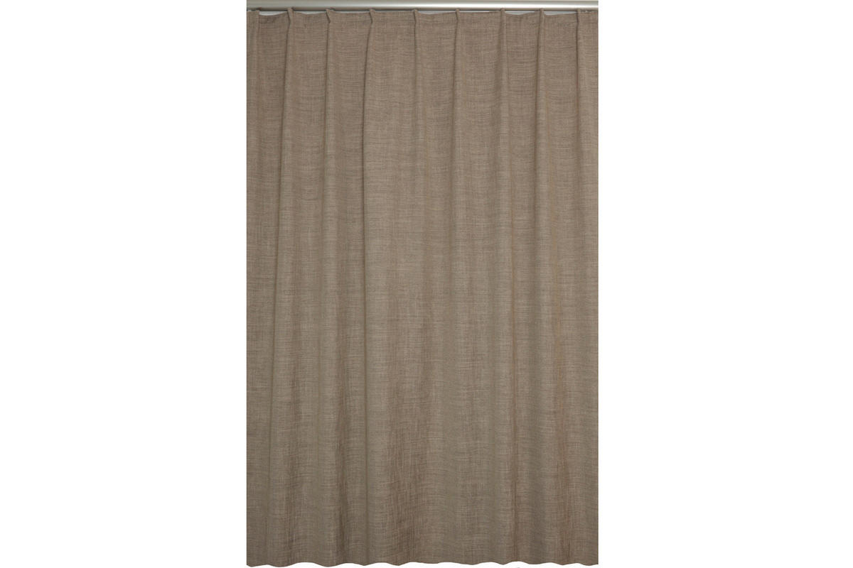 FERTIGVORHANG Verdunkelung  - Braun, Basics, Textil (140/240cm)