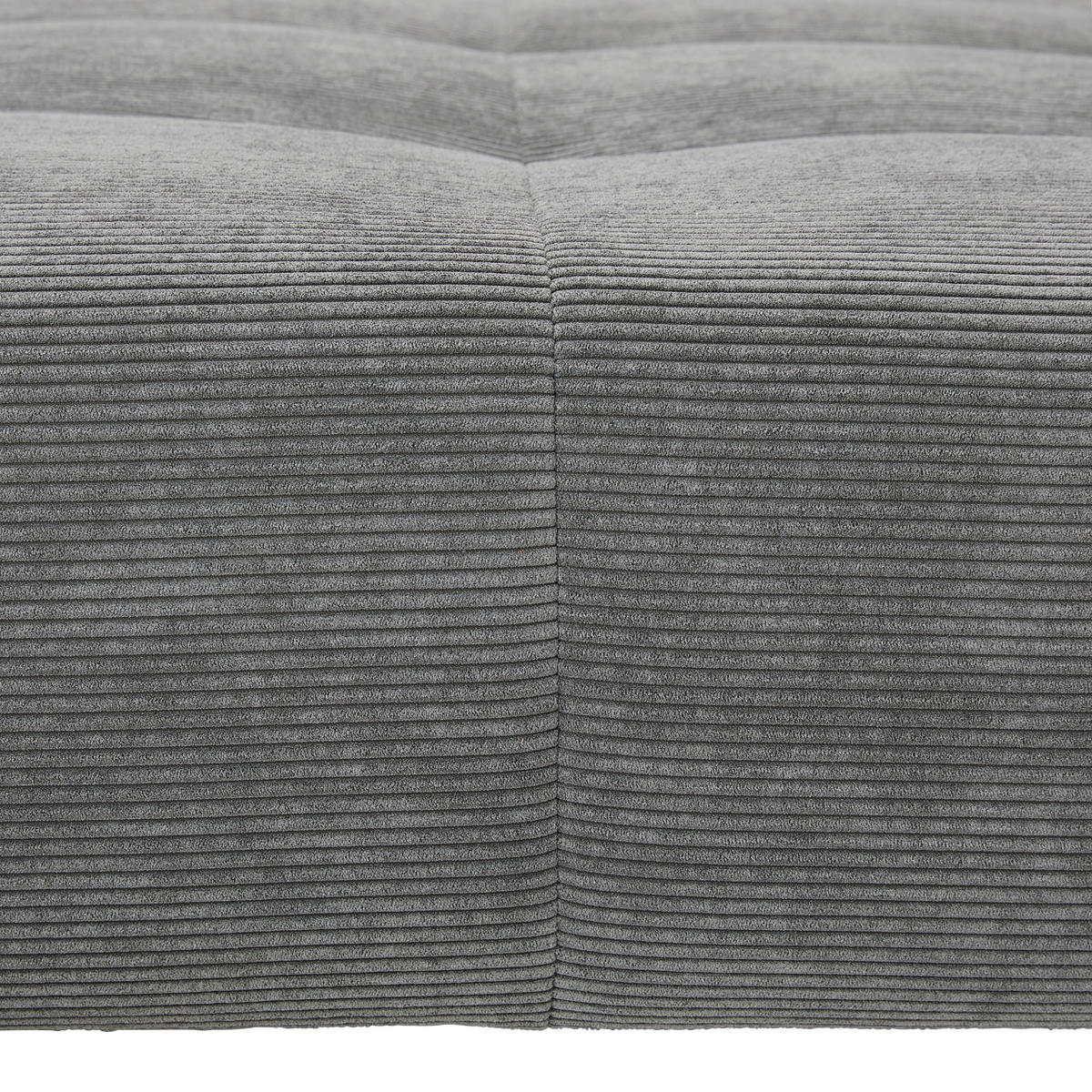 CANAPÉ D'ANGLE in Feincord Olivgrün  - Schwarz/Olivgrün, Konventionell, Textil/Metall (311/219cm) - Hom`in