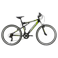 MOUNTAINBIKE 26 Zoll  - Schwarz/Grün, Basics, Metall (180/70cm) - KS Cycling