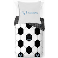 KINDERBETTWÄSCHE Messi Abstract 200/135 cm  - Schwarz/Weiß, Basics, Textil (200/135cm)