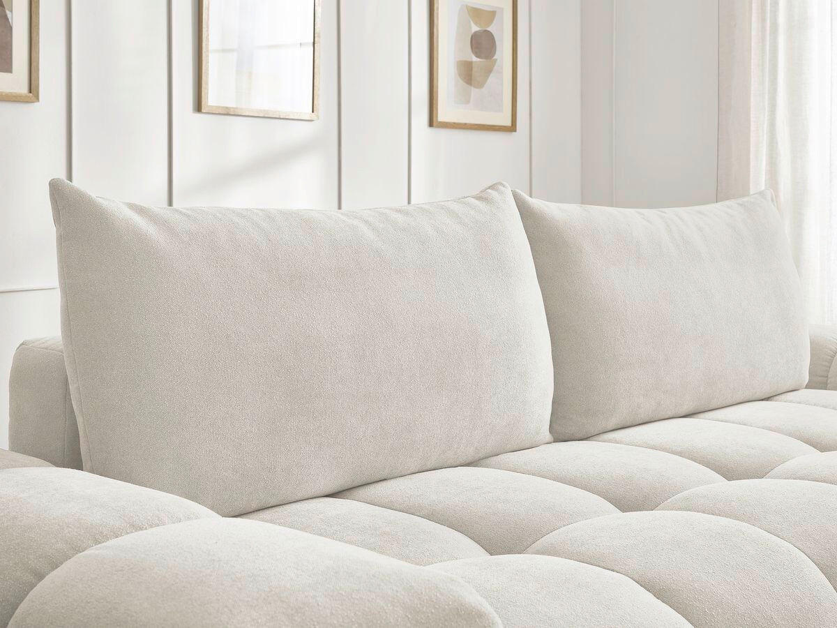 3-SITZER-SOFA EVEREST Struktur Beige  - Beige/Schwarz, MODERN, Kunststoff/Textil (278/90/115cm)