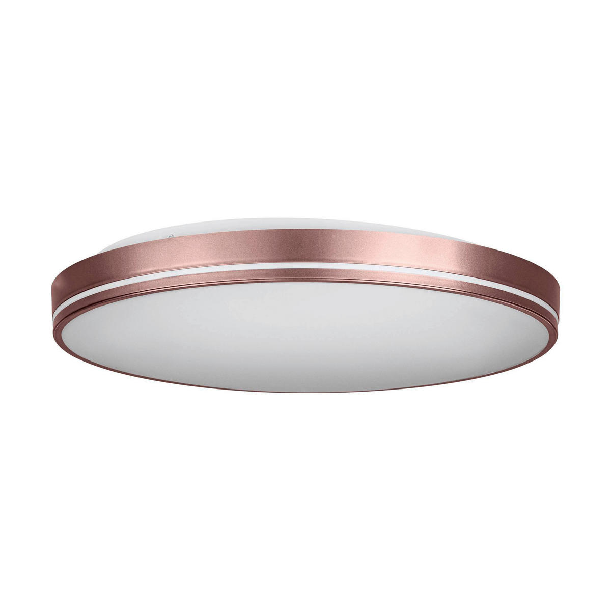 DECKENLEUCHTE 11 W  39,5/7,5 cm    - Weiss/Mokka, Basics, Kunststoff/Metall (39,5/7,5cm) - Eglo