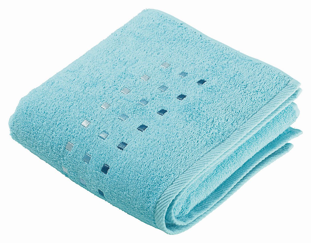 HANDTUCH Quattro Türkis  - Türkis, Konventionell, Textil (50/100cm) - Esposa