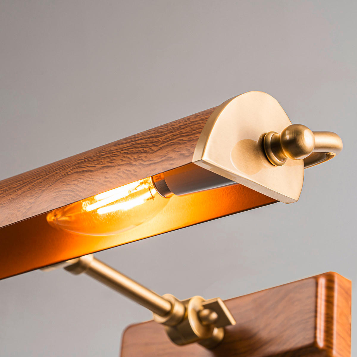BILDERLEUCHTE - Eichefarben/Messingfarben, Konventionell, Metall (12,7/44,5/31,8cm) - Elstead Lighting