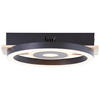 LED-DECKENLEUCHTE   - Hellbraun/Schwarz, Basics, Holz/Kunststoff (5,5/22/20cm) - Brilliant