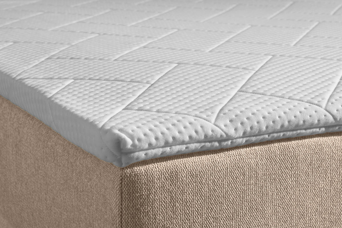 BOXBETT 120/200 cm  in Taupe  - Taupe, KONVENTIONELL, Textil (120/200cm) - Boxxx