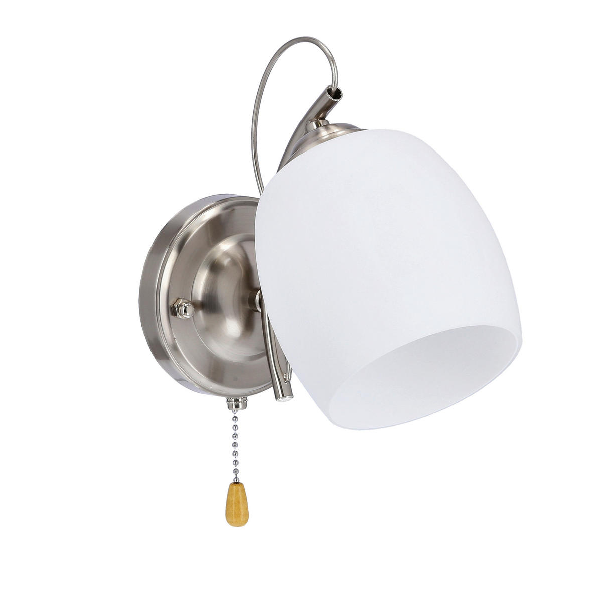 VÄGGLAMPA 19/22/12 cm   - vit/kromfärg, Klassisk, metall (19/22/12cm)
