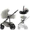 KINDERWAGENSET  Smile 5Z Set  Linen Grey  - Hellgrau/Grau, Basics, Textil/Metall (57/112/97,7cm) - Britax Römer