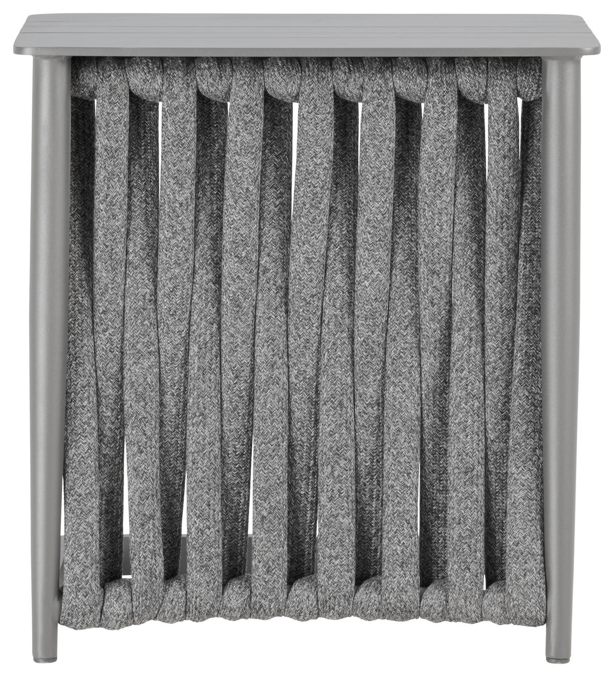 GARTENBEISTELLTISCH - Dunkelgrau/Anthrazit, Modern, Textil/Metall (60/60.5/40cm) - Amatio