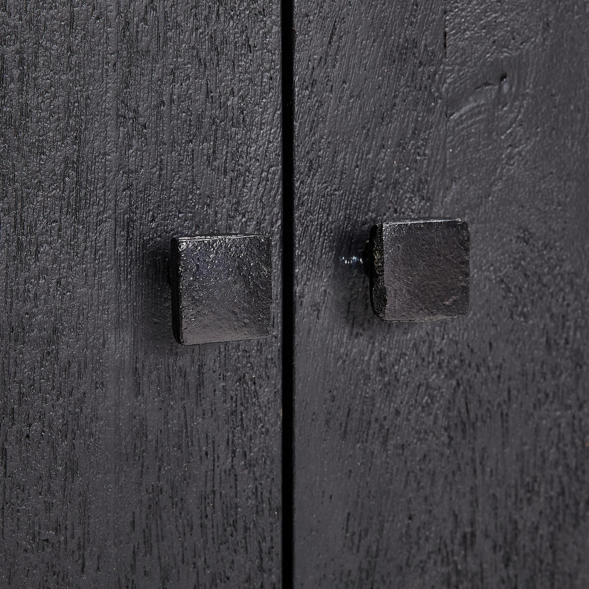 Nassau Lowboard  in 180/65/40 cm  - Schwarz, Design, Holz/Metall (180/65/40cm) - Livetastic