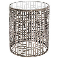 BEISTELLTISCH 38/38/45 cm Enz Bronzefarben rund  - Bronzefarben, LIFESTYLE, Glas/Metall (38/38/45cm)