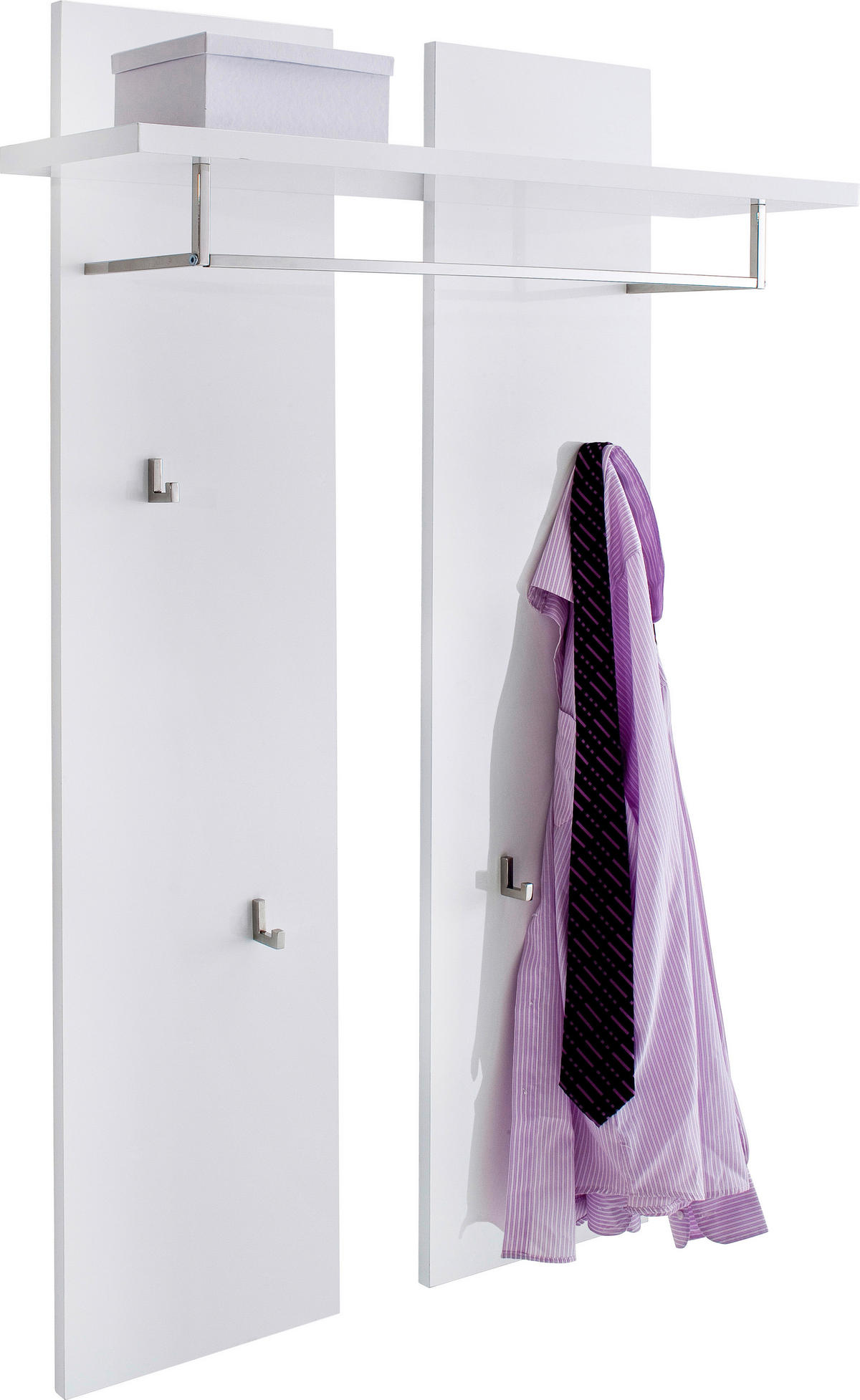 GARDEROBENPANEEL  in 91/135/25 cm  - Weiss, Design, Holzwerkstoff (91/135/25cm) - Novel