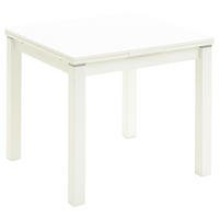 ESSTISCH Weiß quadratisch  ausziehbar, Variantenauswahl  - Weiß, KONVENTIONELL, Holzwerkstoff (80-140/80/76cm) - Valdera