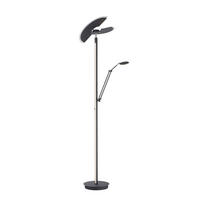LED STOJACÍ LAMPA, 87/44/202 cm - antracitová, Design, kov/plast (87/44/202cm)