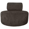 SESSEL in Struktur Mokka  - Schwarz/Mokka, Basics, Textil/Metall (88/70/88cm) - Livetastic