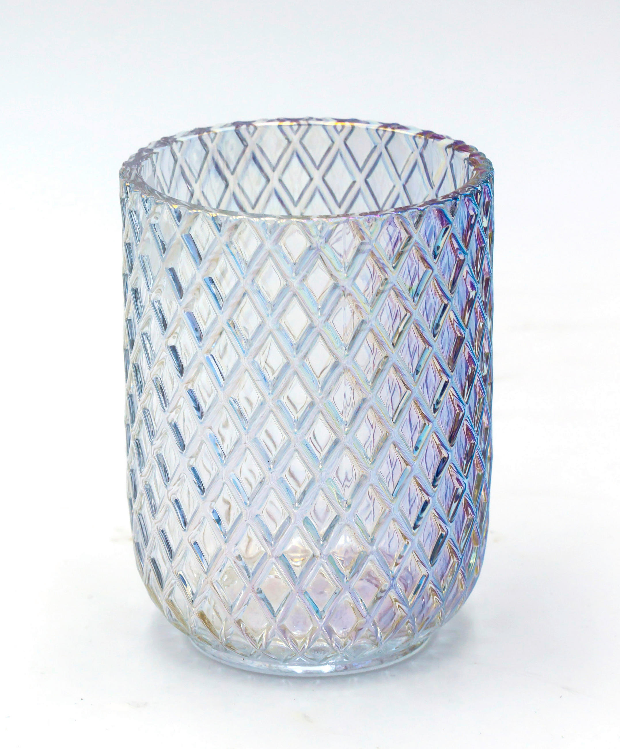 Pahar Pentru Periuțe De Dinți sticlă  - sidefiu/transparent, Basics, sticlă (7,5/10/7,5cm) - Sadena