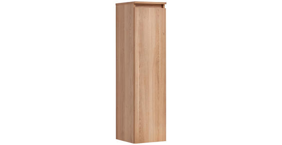 MIDISCHRANK 30,2/116,6/32,5 cm  - Eichefarben, Design, Glas/Holzwerkstoff (30,2/116,6/32,5cm) - Novel