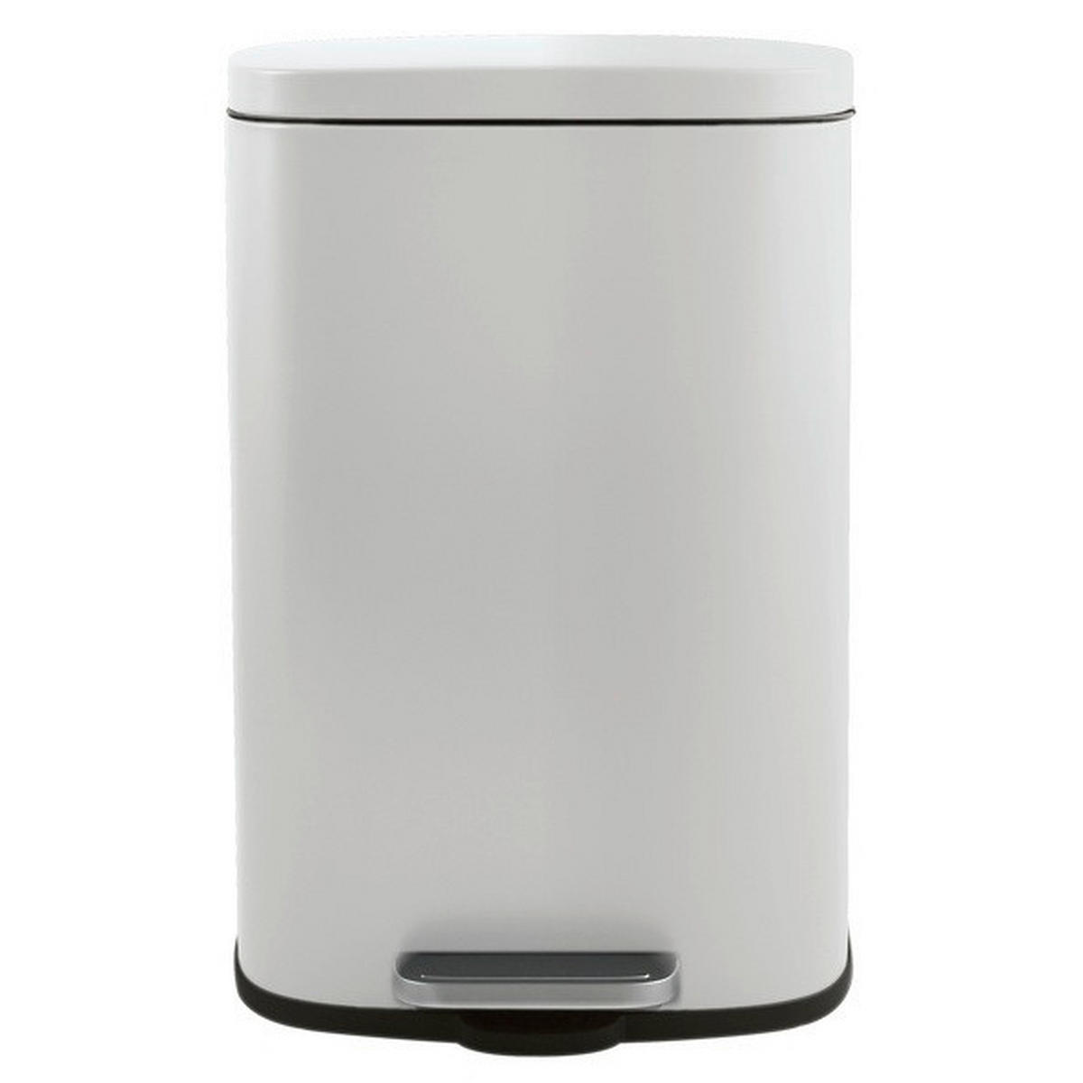 TRETEIMER 30 l  Metall  - Schwarz/Weiß, Basics, Kunststoff/Metall (34,3/23,5/62,9cm) - Spirella