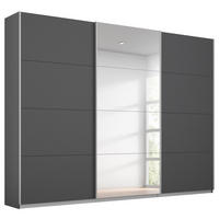SCHWEBETÜRENSCHRANK 271/229/62 cm,  in Grau, 3 Tür(en)  - Alufarben/Grau, MODERN, Holzwerkstoff/Metall (271/229/62cm) - Luca Bessoni