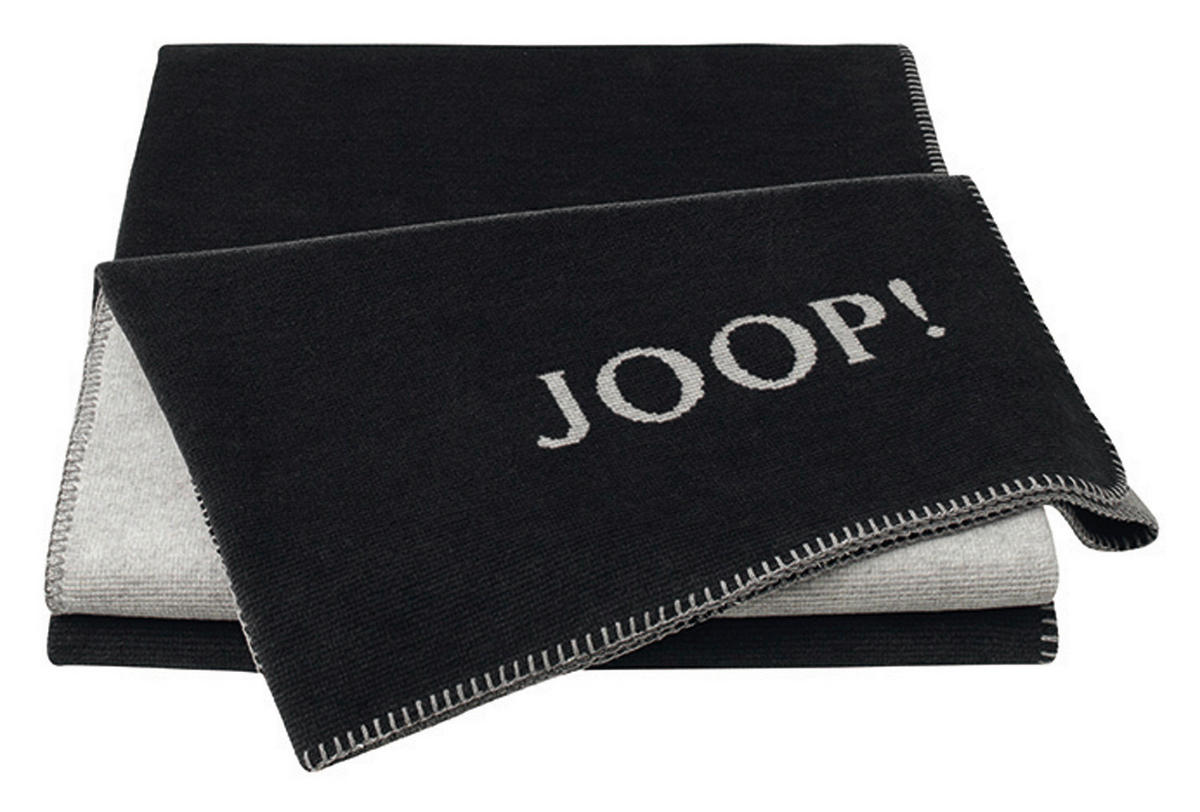 DEKORATIVNA ODEJA 150/200 cm antracit, srebrne barve  - srebrne barve/antracit, Design, tekstil (150/200cm) - Joop!