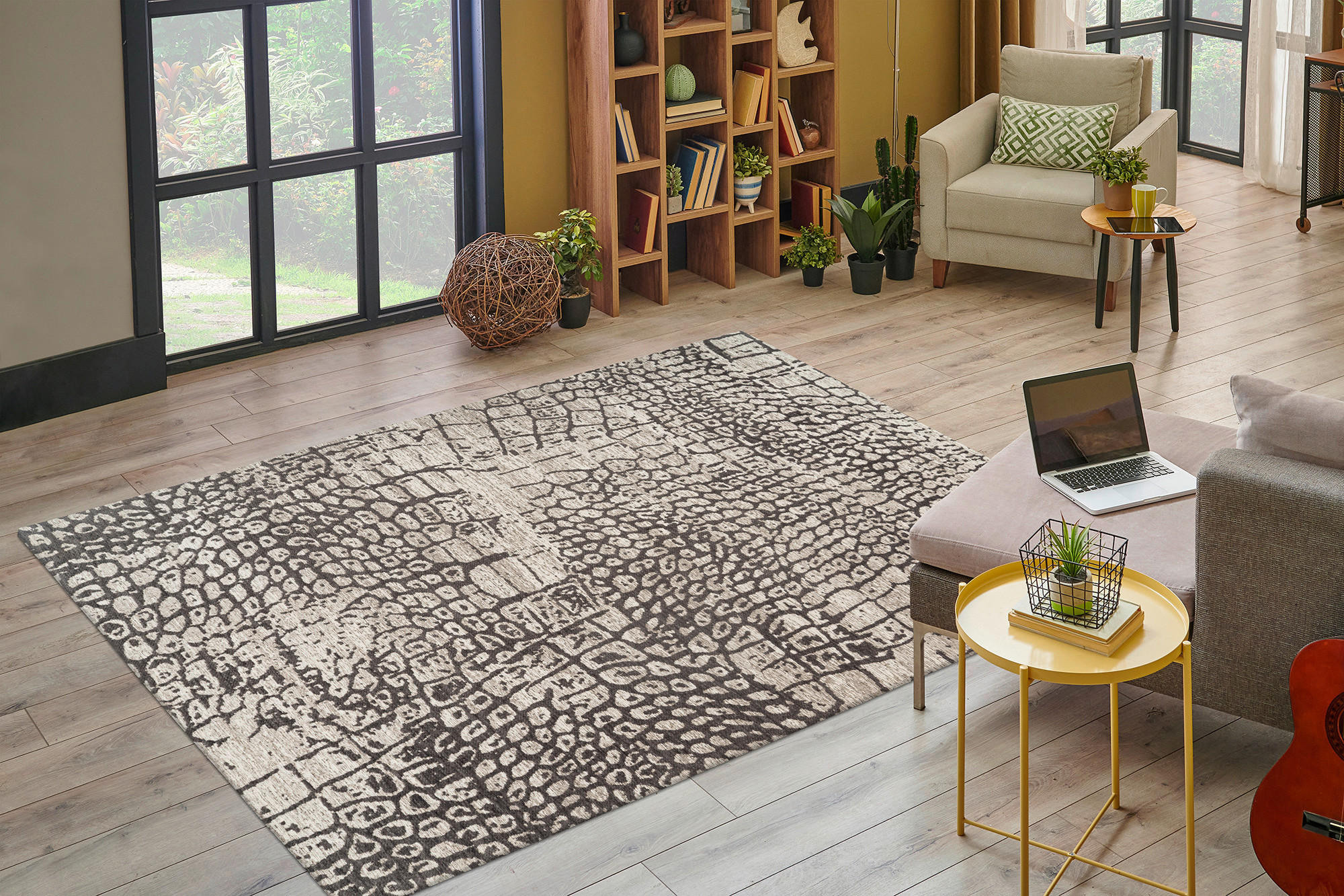 PLOCHO TKANÝ KOBEREC, 160/230 cm, sivá - sivá, Konventionell, textil (160/230cm)
