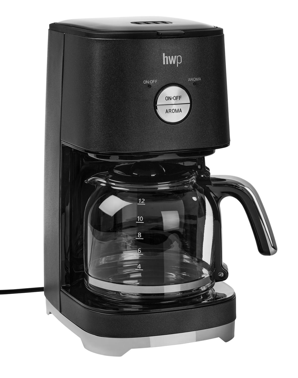 KÁVOVAR NA PŘEKAPÁVANOU KÁVU - tmavě šedá, Konvenční, kov/plast (1,5l) - Homeware Profession.